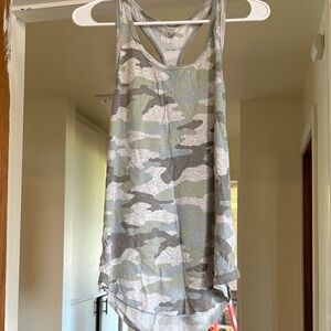 SO Camouflage racerback tankTop - Green and Gray